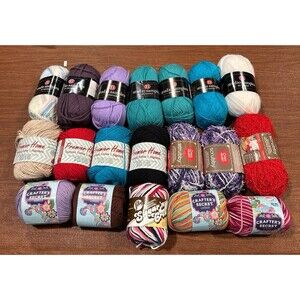 Lot of 19 Miscellaneous yarn
